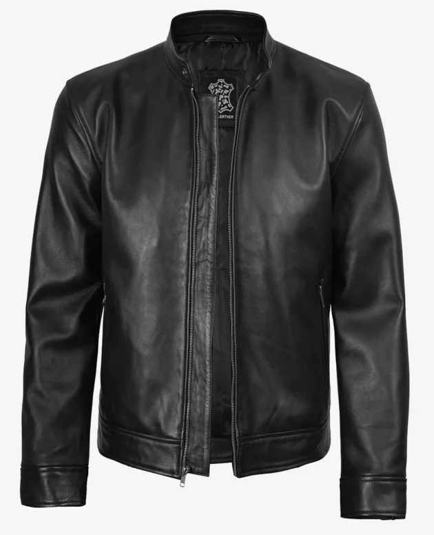 Men's Owen Black Biker Style Leather Jacket